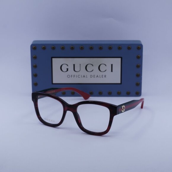 Gucci GG1863O 003 Square Eyeglasses 51mm - Havana - Picture 1 of 12